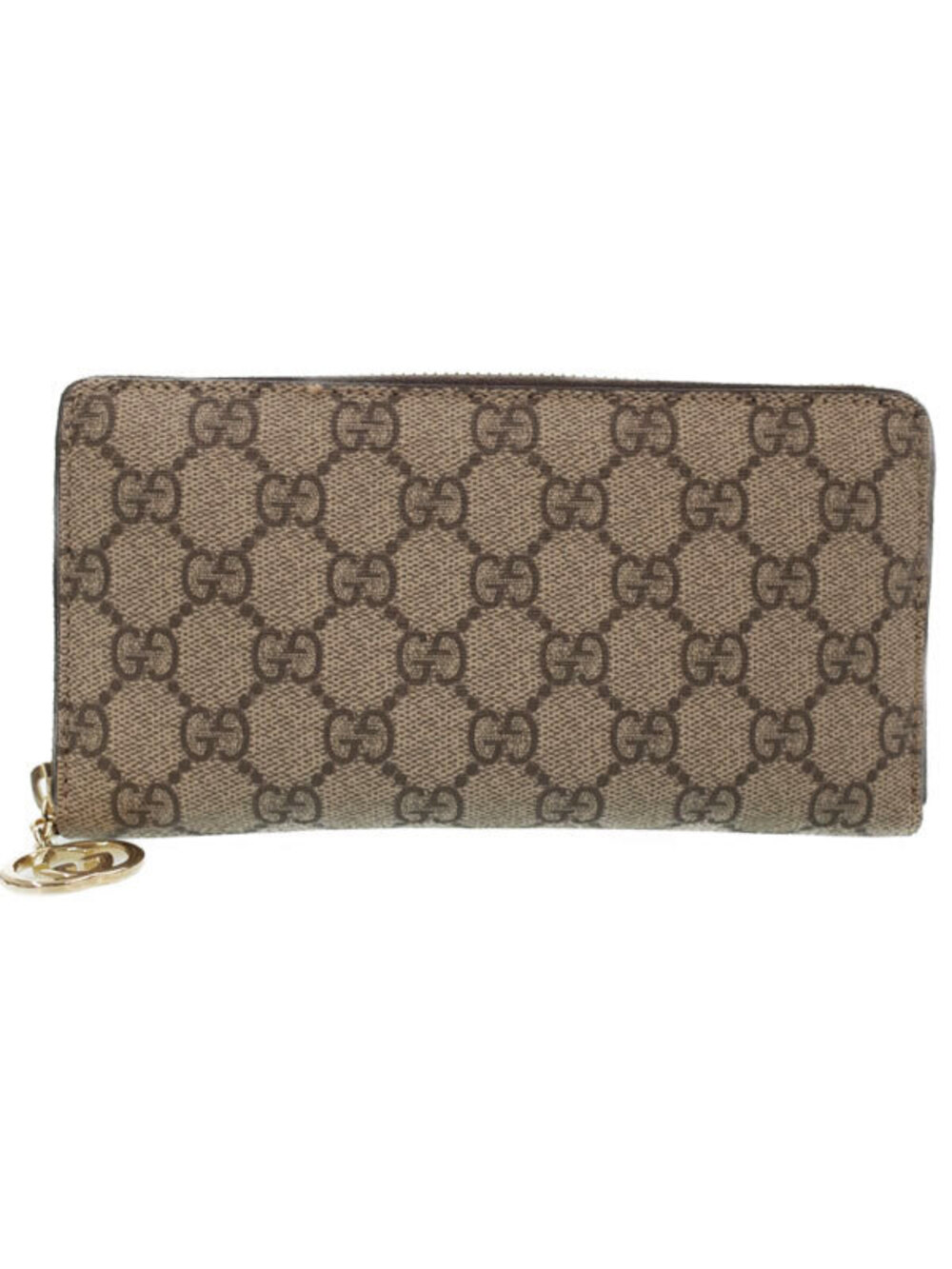 Gucci Zipper Long Wallet Zip Round Supreme GG Around - Picture 2 of 5